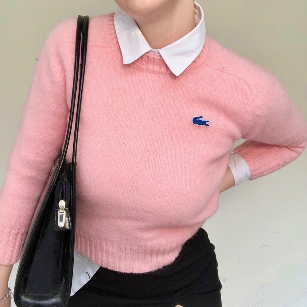 Vintage Lacoste Pink Wool Sweater